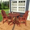 Highwood Usa Hamilton 3pc Round Counter Height Outdoor Patio Furniture Dining Set AD-CNA36-RED - alternate 3